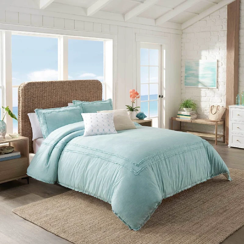 Silk - filled comforters for a luxurious and smooth touchSouthern Tide Bayview Seaglass Comforter Set