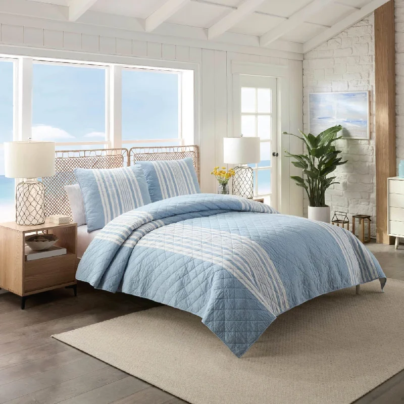 King - size comforters to fit large king - sized beds perfectlySouthern Tide Westlake Blue Quilt