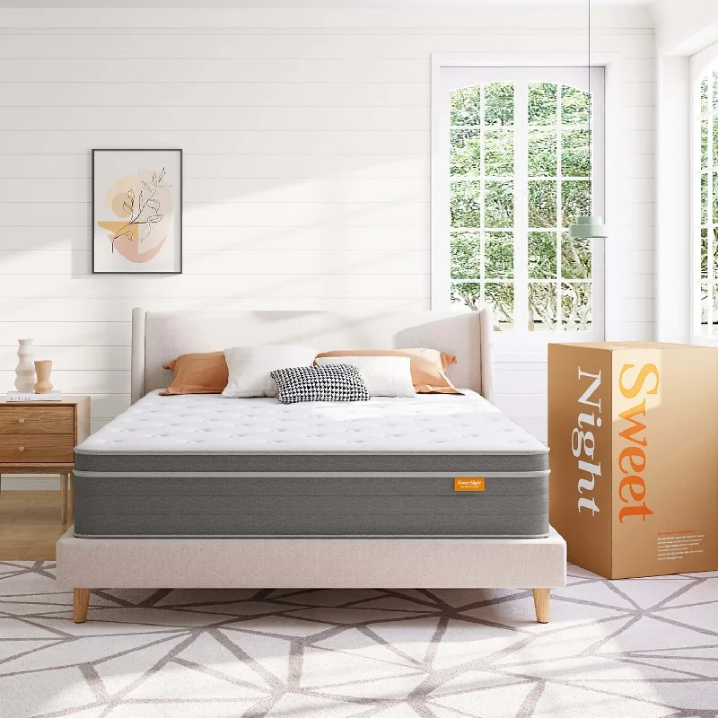 Bamboo - charcoal infused mattresses for odor absorptionIsland Hybrid Mattress