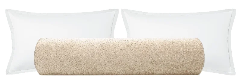 Firm Bolsters for Lumbar Support While ReadingTHE BOLSTER :: 9" X 48" FELINE CUT VELVET // CAMEO