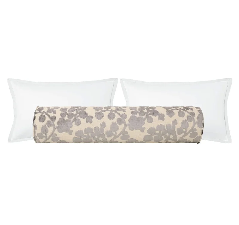 Adjustable Bolsters for Tailoring Support to Your NeedsTHE BOLSTER :: BLOSSOM CUT VELVET // CHROME