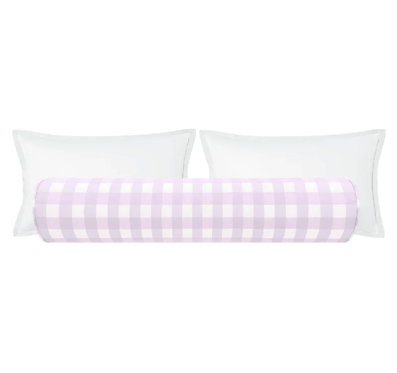 Bolsters for Shiatsu Massages to Target Specific AreasTHE BOLSTER :: CHARLESTON CHECK // LAVENDER