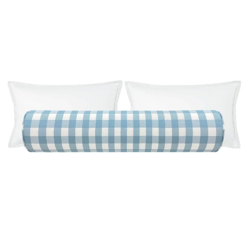 Bolsters for Poolside Relaxation to Support the BodyTHE BOLSTER :: CHARLESTON CHECK // POWDER BLUE