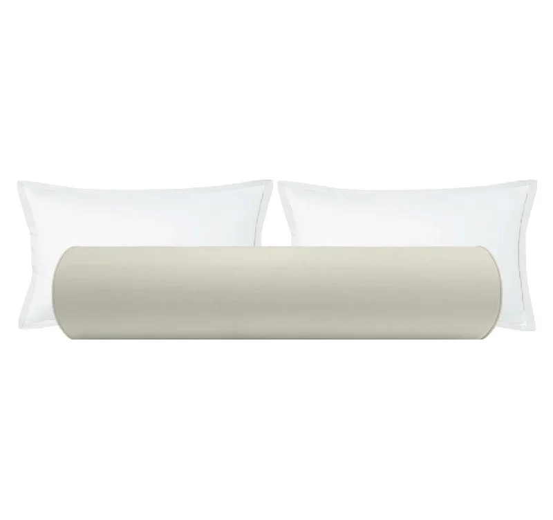 Bolsters for Crystal Healing Sessions to Support the BodyTHE BOLSTER :: CLASSIC LINEN // DOVE GREY