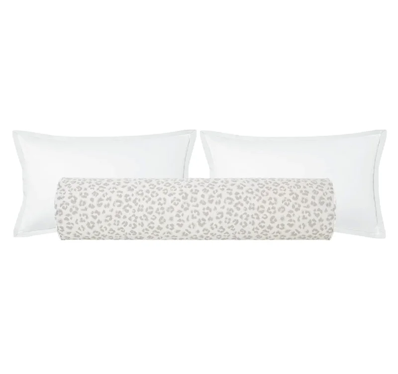 Bolsters for Sofa Beds to Enhance Comfort During UseTHE BOLSTER :: COUGAR LINEN PRINT // STONE