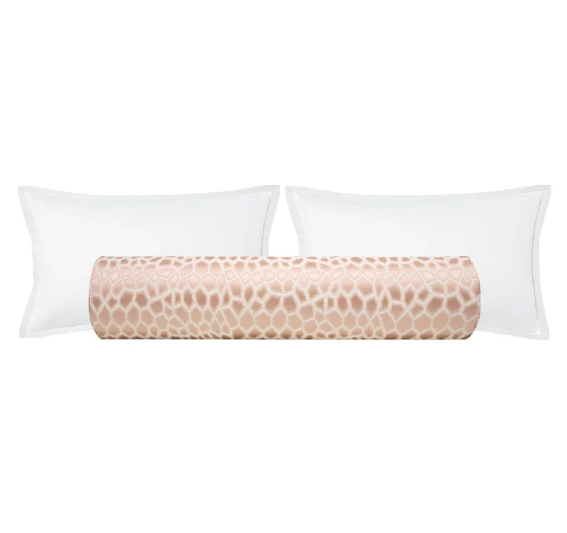 Bolsters for Poolside Relaxation to Support the BodyTHE BOLSTER :: FAUX SILK SAFARI // BLUSH