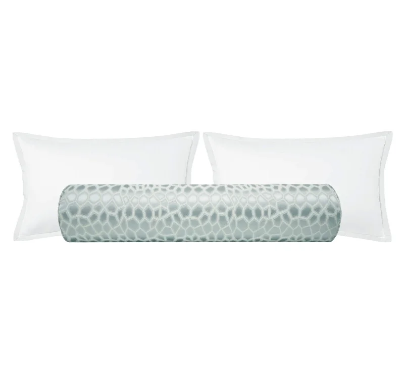 Bolsters for College Dorm Rooms to Upgrade ComfortTHE BOLSTER :: FAUX SILK SAFARI // MIST