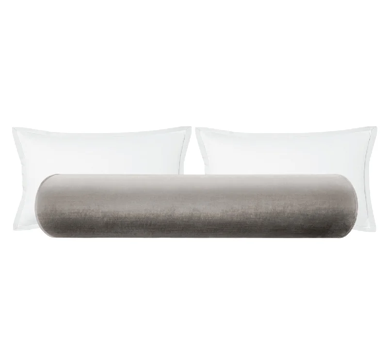 Bolsters for Scandinavian - Style Interiors to Enhance CozinessTHE BOLSTER :: FAUX SILK VELVET // CHROME