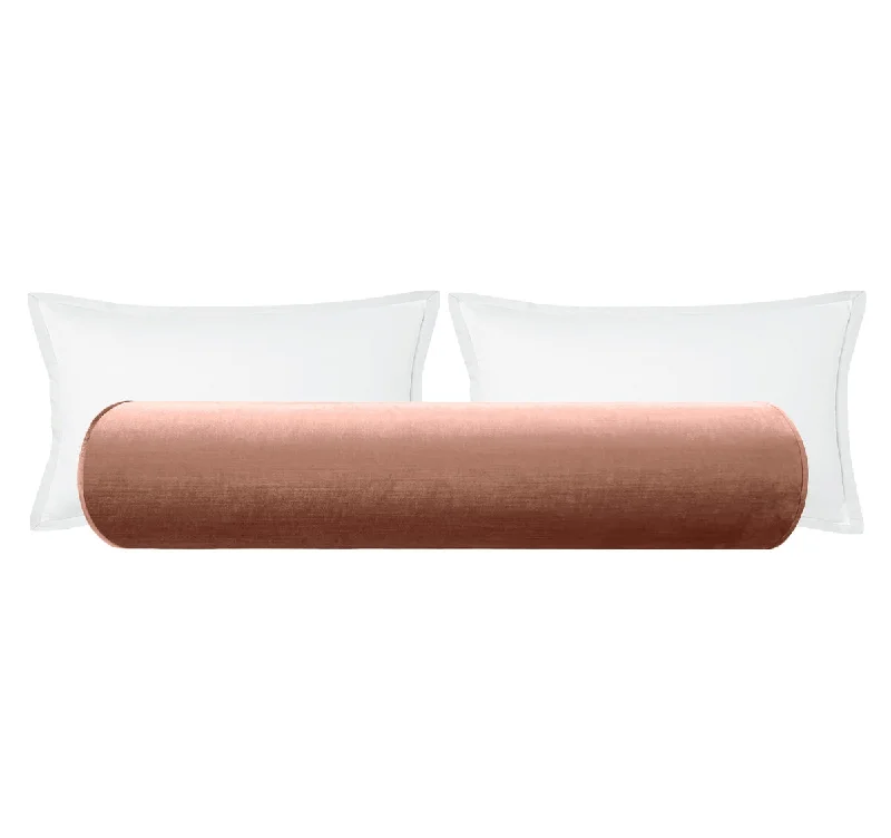 Bolsters for Hammocks to Provide Neck and Back SupportTHE BOLSTER :: FAUX SILK VELVET // ROSE GOLD