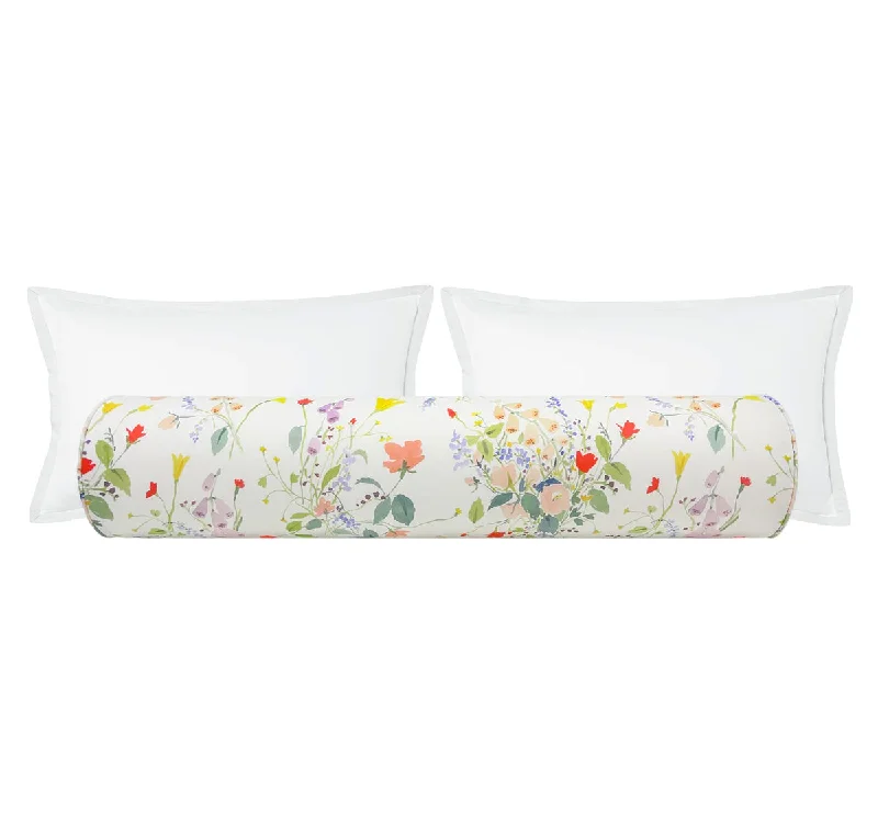 Bolsters for Moroccan - Themed Rooms to Add a Pop of ColorTHE BOLSTER :: FLORA // SUMMER | CAITLIN MCGAULEY