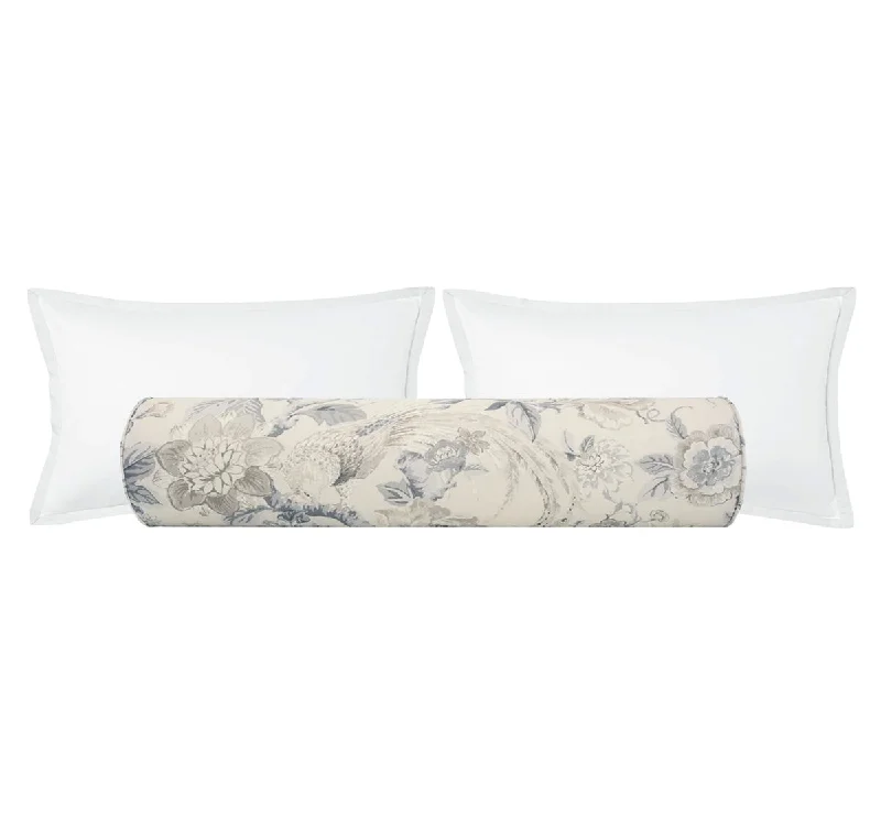 Adjustable Bolsters for Tailoring Support to Your NeedsTHE BOLSTER :: FLORAL AVIARY PRINT // DELFT