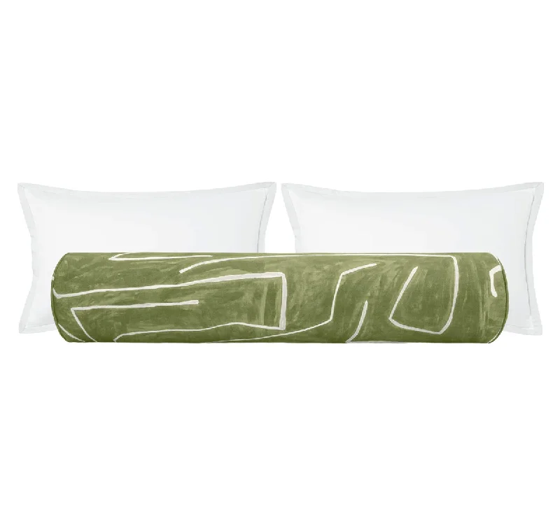 Memory Foam Bolsters for Back Support in BedTHE BOLSTER :: GRAFFITO // FERN