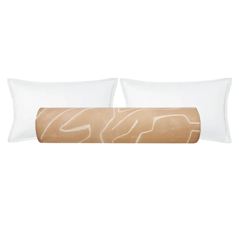 Bolsters for Board Game Sessions to Support the BodyTHE BOLSTER :: GRAFFITO // SALMON + CREAM