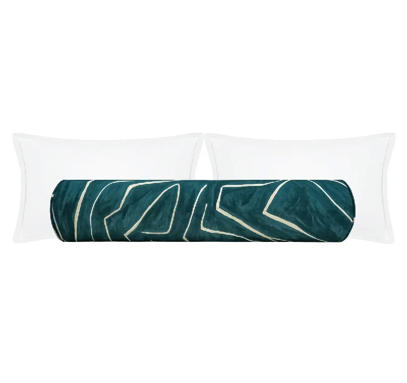 Bolsters for Book Clubs to Use During MeetingsTHE BOLSTER :: GRAFFITO // TEAL + PEARL