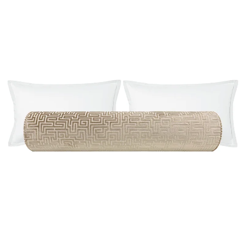 Bolsters for Pregnant Women to Alleviate Hip PainTHE BOLSTER :: LABYRINTH CUT VELVET // CHAMPAGNE