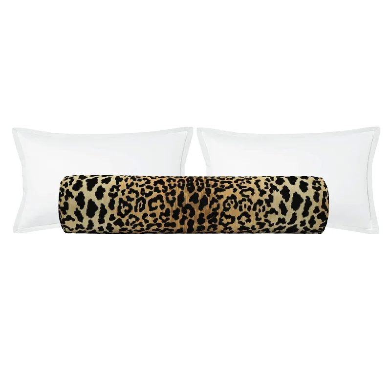 Soft Bolsters for Comfortable TV Watching on the CouchTHE BOLSTER :: LEOPARD VELVET