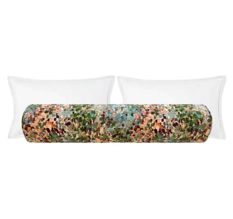 Bolsters for Scandinavian - Style Interiors to Enhance CozinessTHE BOLSTER :: MONET VELVET // MULTI