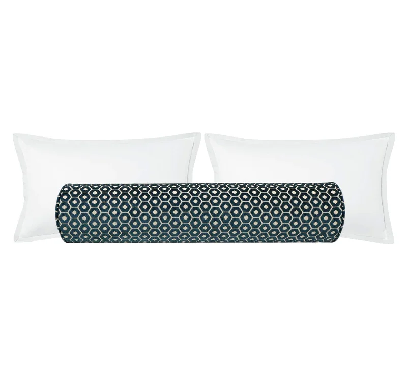 Bolsters for Post - Surgery Recovery to Support Incision AreasTHE BOLSTER :: PALOMA CUT VELVET // NAVY BLUE