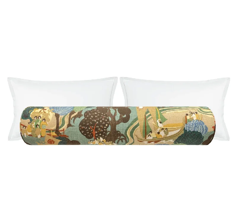 Bolsters for Sofa Beds to Enhance Comfort During UseTHE BOLSTER :: PEARL RIVER // JADE | SCHUMACHER