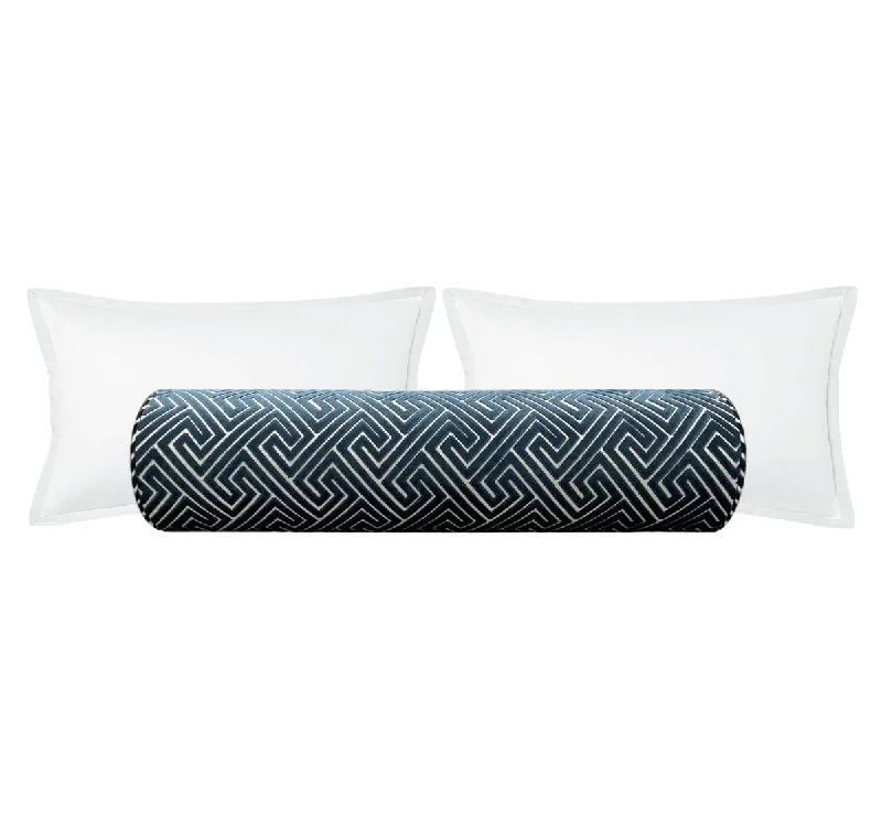 Bolsters for Post - Surgery Recovery to Support Incision AreasTHE BOLSTER :: ROMAN CUT VELVET // NAVY BLUE