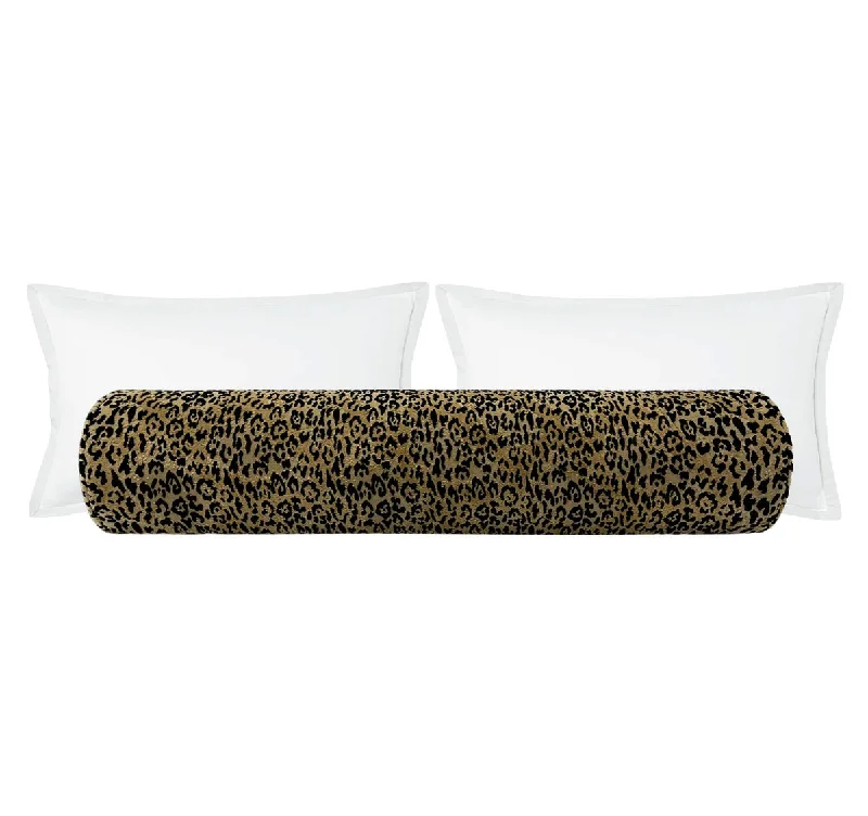 Bolsters for Shiatsu Massages to Target Specific AreasTHE BOLSTER :: SERENGETI CUT VELVET // SAND