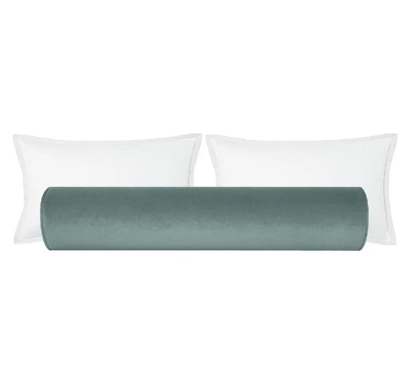 Bolsters for Beach Blankets to Use as a PillowTHE BOLSTER :: SOCIETY VELVET // CERULEAN BLUE