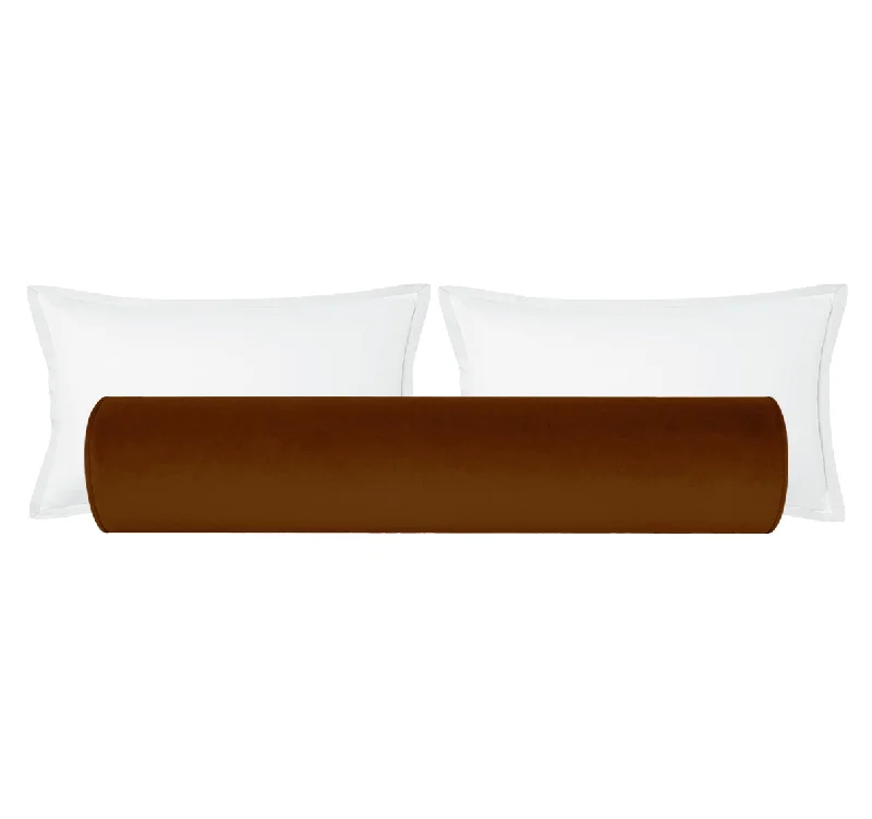 Bolsters for Beach Blankets to Use as a PillowTHE BOLSTER :: SOCIETY VELVET // COGNAC