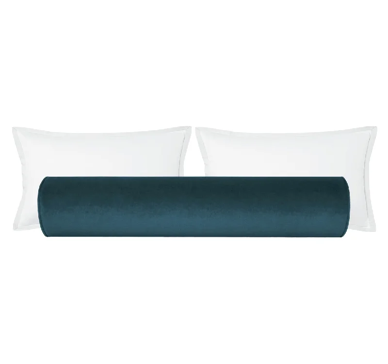 Bolsters for Tarot Reading Spaces to Add a Cozy VibeTHE BOLSTER :: SOCIETY VELVET // FRENCH BLUE