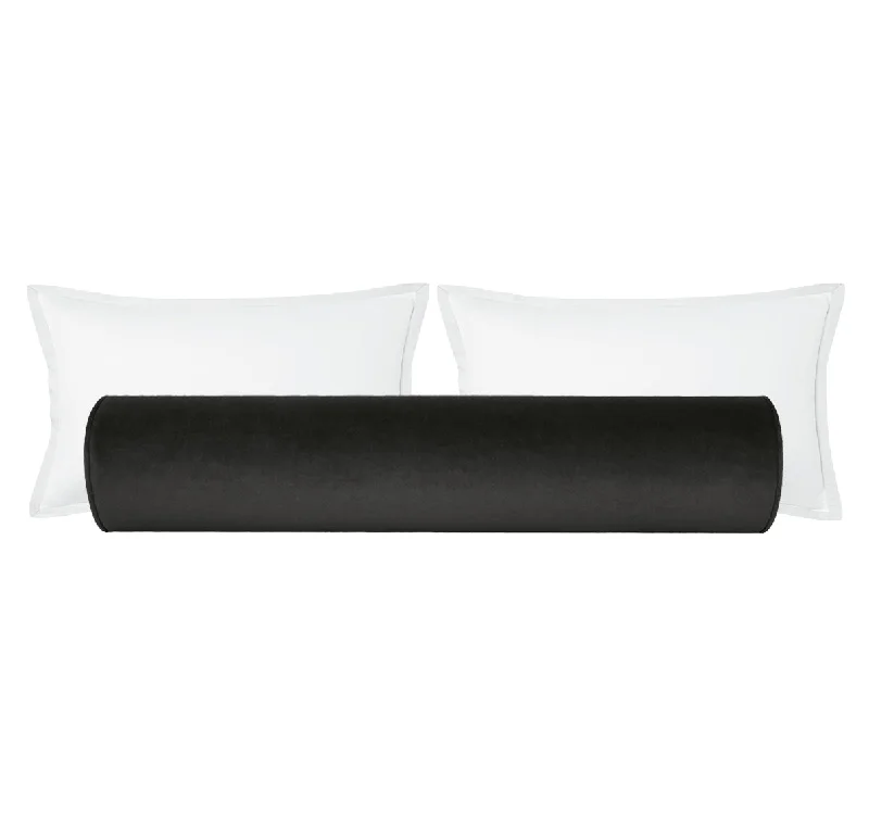 Memory Foam Bolsters for Back Support in BedTHE BOLSTER :: SOCIETY VELVET // GRAPHITE