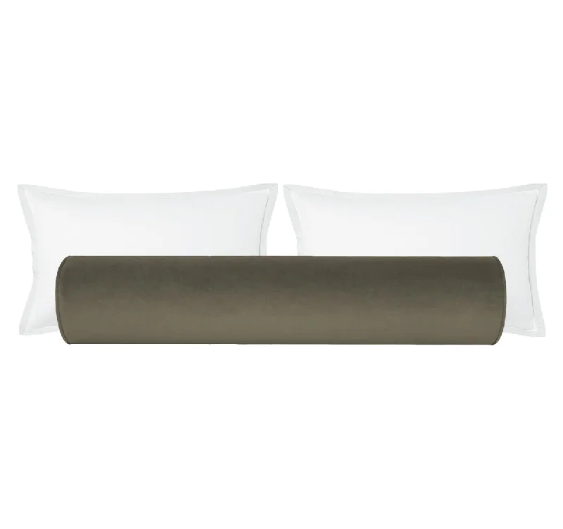 Bolsters for Hammocks to Provide Neck and Back SupportTHE BOLSTER :: SOCIETY VELVET // GREY