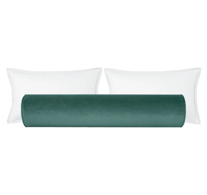 Bolsters for Mid - Century Modern Decor to Add ComfortTHE BOLSTER :: SOCIETY VELVET // PEACOCK