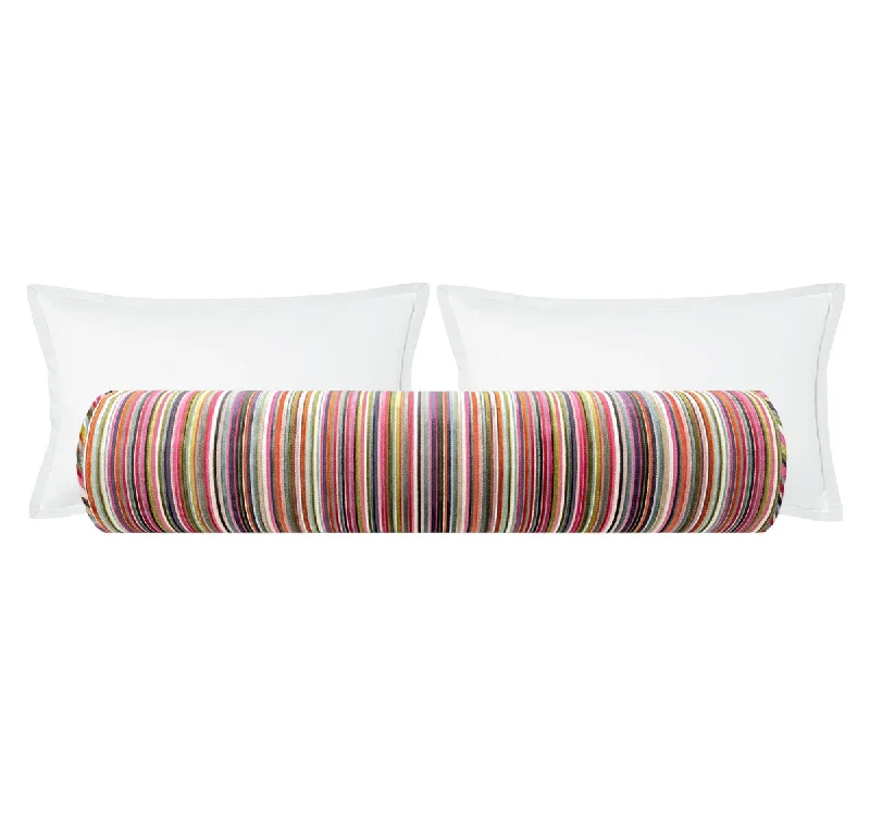 Bolsters for Feng Shui - Oriented Rooms to Promote Positive EnergyTHE BOLSTER :: SOHO CUT VELVET // MULTI