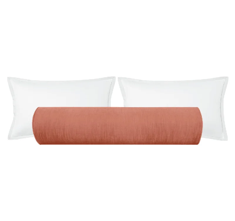 Bolsters for Antique Furniture to Complement the StyleTHE BOLSTER :: STRIE VELVET // BLUSH