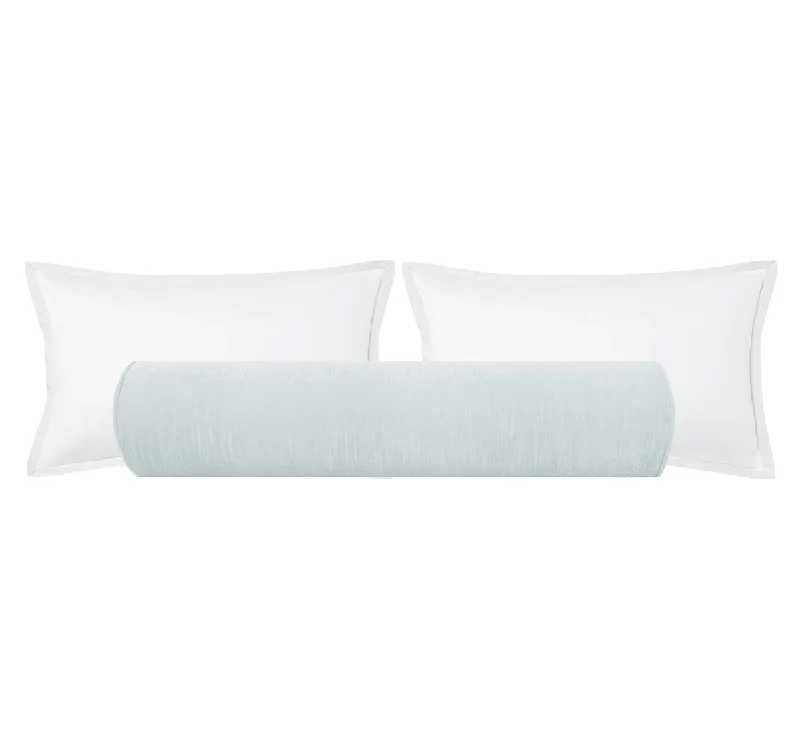 Bolsters for Victorian - Style Bedrooms to Add EleganceTHE BOLSTER :: STRIE VELVET // MIST