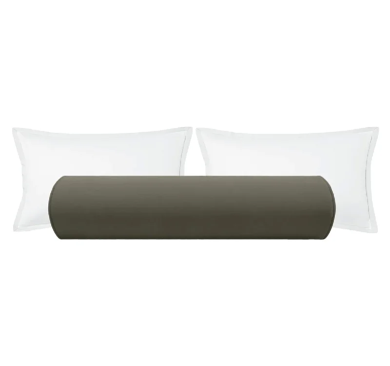 Bolsters for Beach Blankets to Use as a PillowTHE BOLSTER :: STUDIO VELVET // GREY