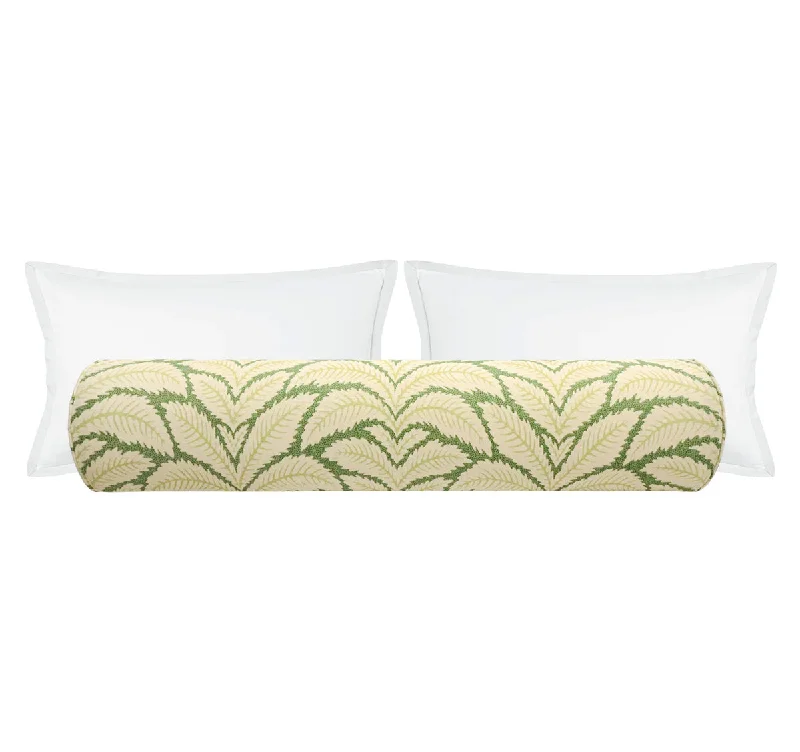 Bolsters for College Dorm Rooms to Upgrade ComfortTHE BOLSTER :: TALAVERA LINEN // LEAF