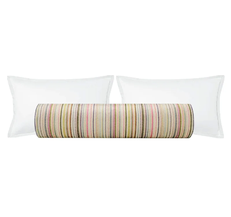 Bolsters for Music Rooms to Use While Playing InstrumentsTHE BOLSTER :: TRIBECA CUT VELVET // MULTI