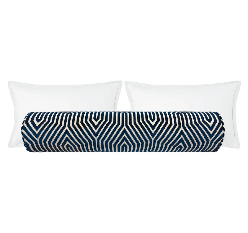 Bolsters for Shiatsu Massages to Target Specific AreasTHE BOLSTER :: VANDERBILT VELVET // BLEU