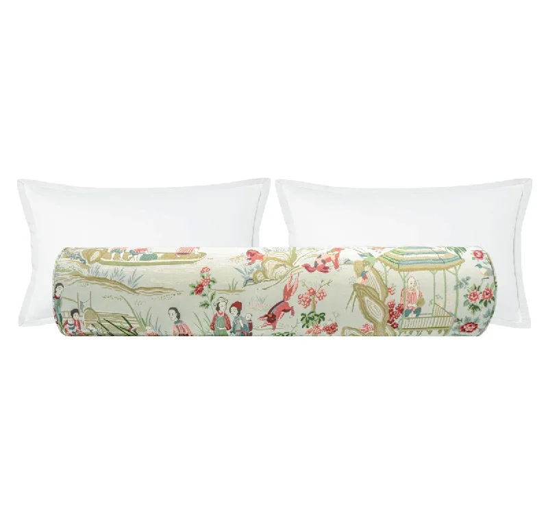 Bolsters for Mid - Century Modern Decor to Add ComfortTHE BOLSTER :: YANGTZE RIVER // AQUA