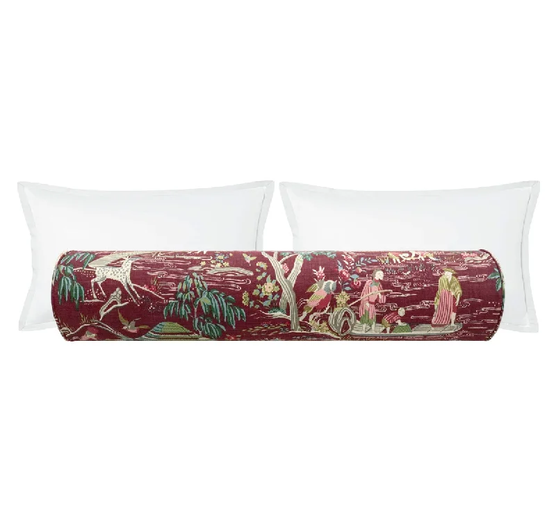 Bolsters for Industrial - Style Spaces to Soften the LookTHE BOLSTER :: YANGTZE RIVER // AUBERGINE