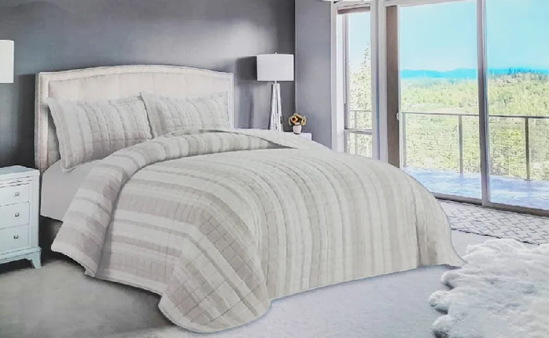 Duck down comforters with a softer feel and good warmth retentionValentini 6 Pcs Comforter Stripe Catonic Polyester (350GSM)