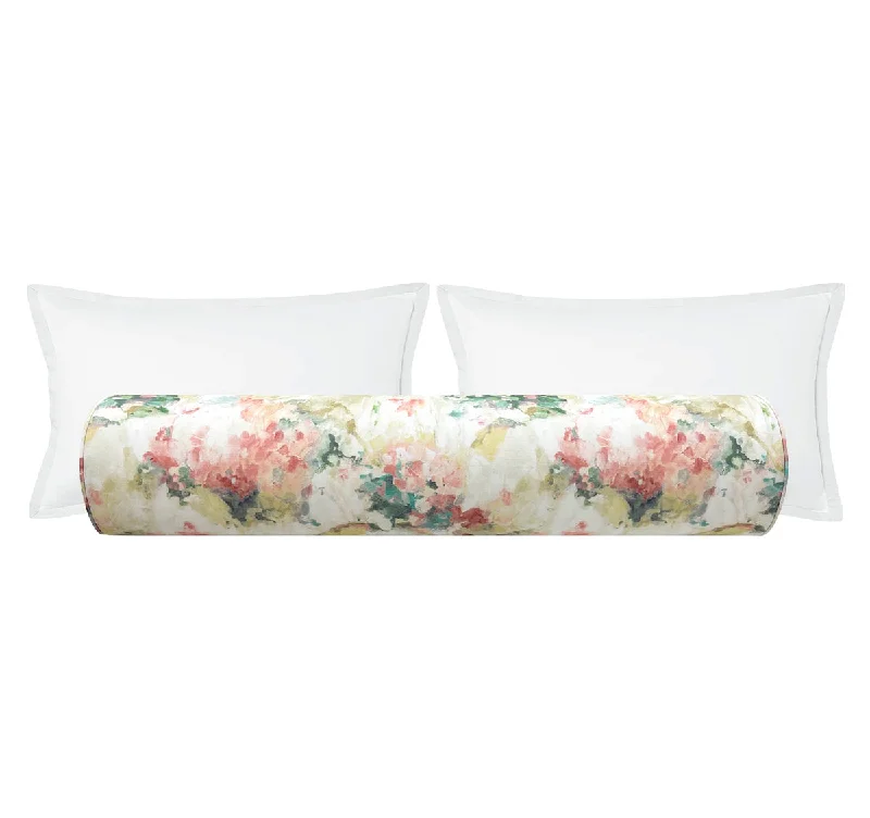 Bolsters for Feng Shui - Oriented Rooms to Promote Positive EnergyTHE BOLSTER :: WATERCOLOR FLORAL // FERN