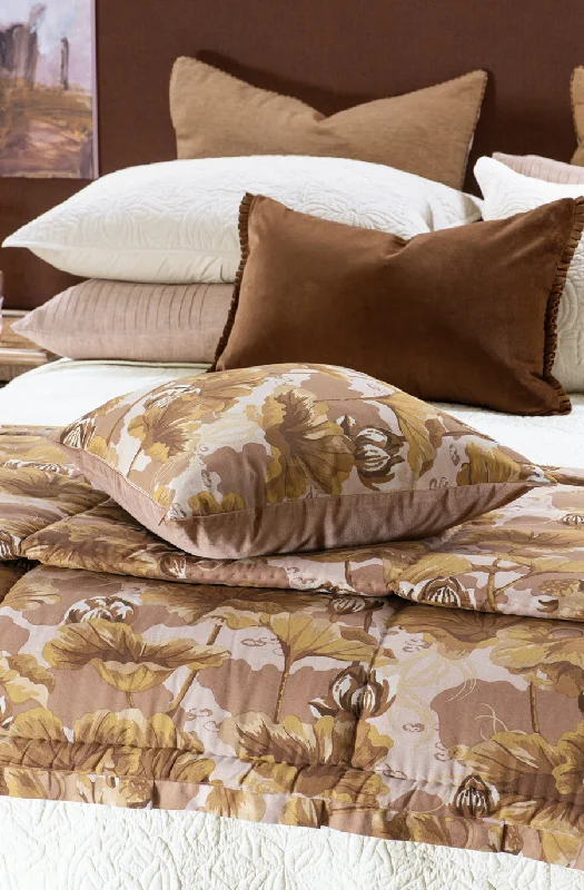 King - size comforters to fit large king - sized beds perfectlyWaterlily Clay Comforter