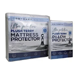 Hybrid mattresses combining foam and innerspring technologyWaterproof Plush Terry Protector